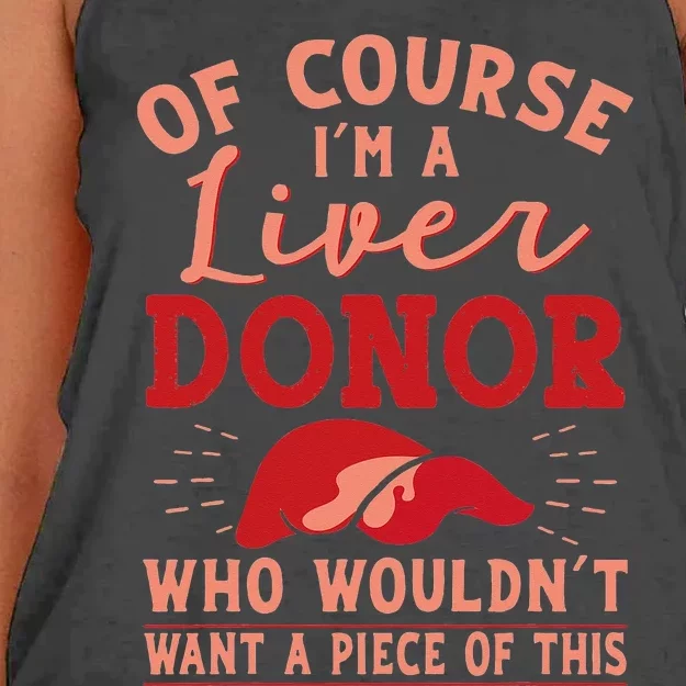 Liver Donor Transplant Survivor Recipient Recovery Gift Women's Knotted Racerback Tank