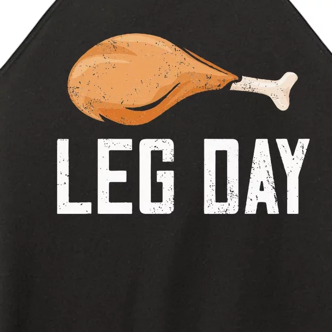 Leg Day Thanksgiving Women’s Perfect Tri Rocker Tank