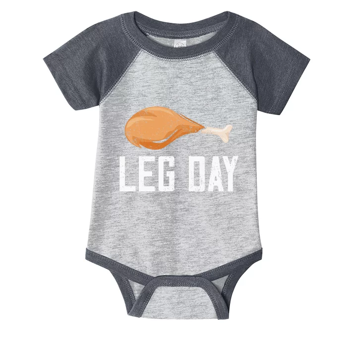 Leg Day Thanksgiving Infant Baby Jersey Bodysuit