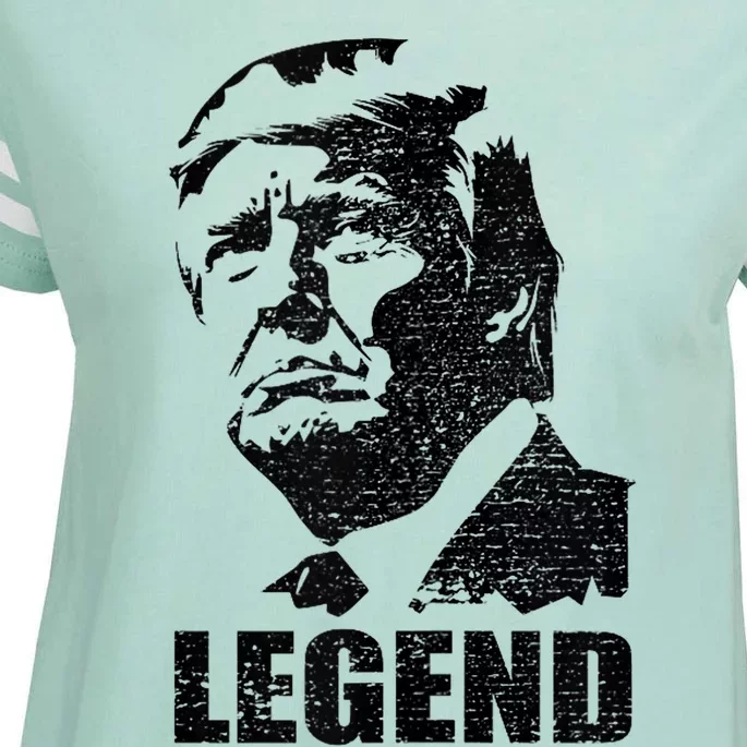 Legend Donald Trump 2024 Election Patriotic Political Humor Enza Ladies Jersey Football T-Shirt