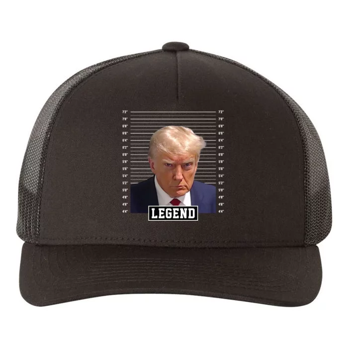 Legend Donald Trump Mugshot Pro Trump Yupoong Adult 5-Panel Trucker Hat