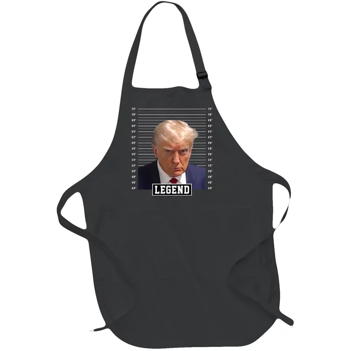 Legend Donald Trump Mugshot Pro Trump Full-Length Apron With Pocket