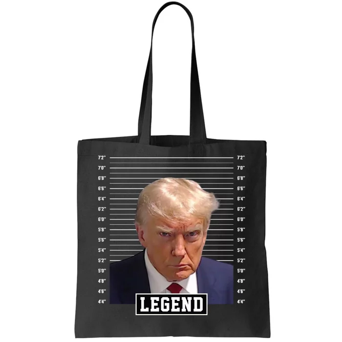 Legend Donald Trump Mugshot Pro Trump Tote Bag