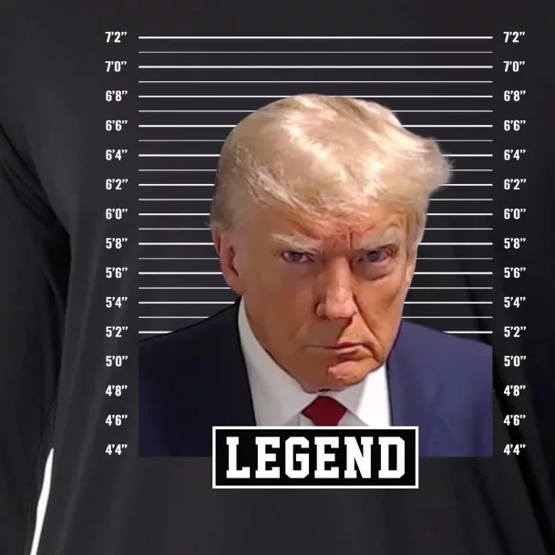 Legend Donald Trump Mugshot Pro Trump Cooling Performance Long Sleeve Crew