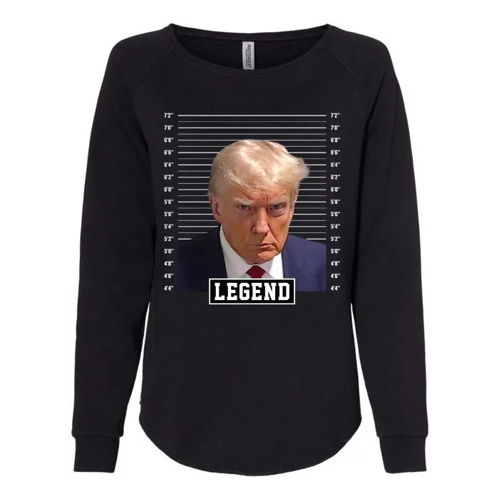 Legend Donald Trump Mugshot Pro Trump Womens California Wash Sweatshirt