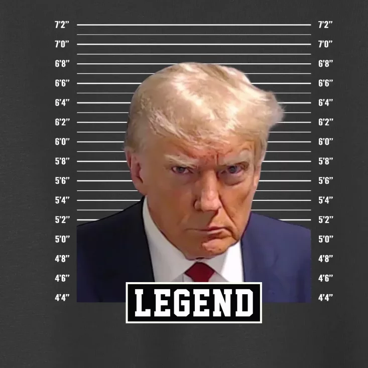 Legend Donald Trump Mugshot Pro Trump Toddler T-Shirt