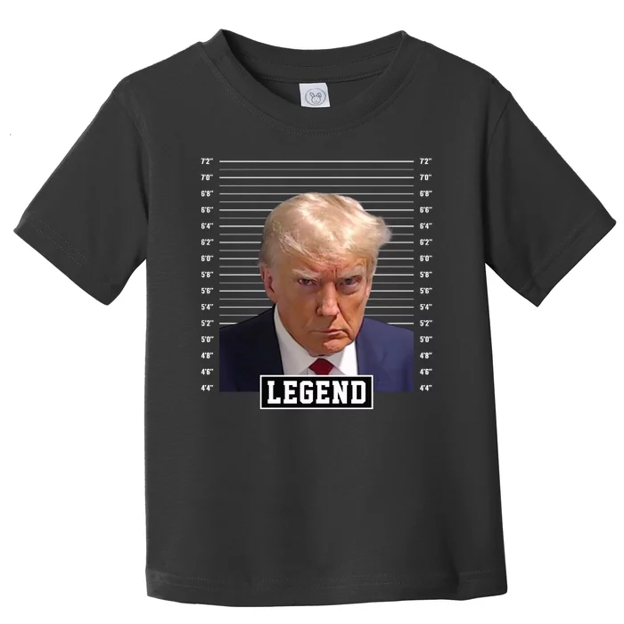 Legend Donald Trump Mugshot Pro Trump Toddler T-Shirt