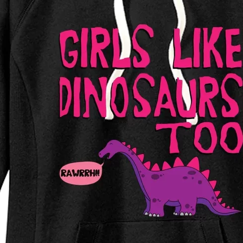 Like Dinosaurs Too Cute Women's Fleece Hoodie