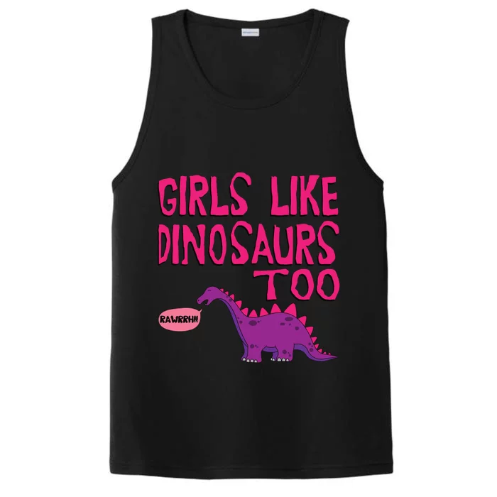 Like Dinosaurs Too Cute Performance Tank