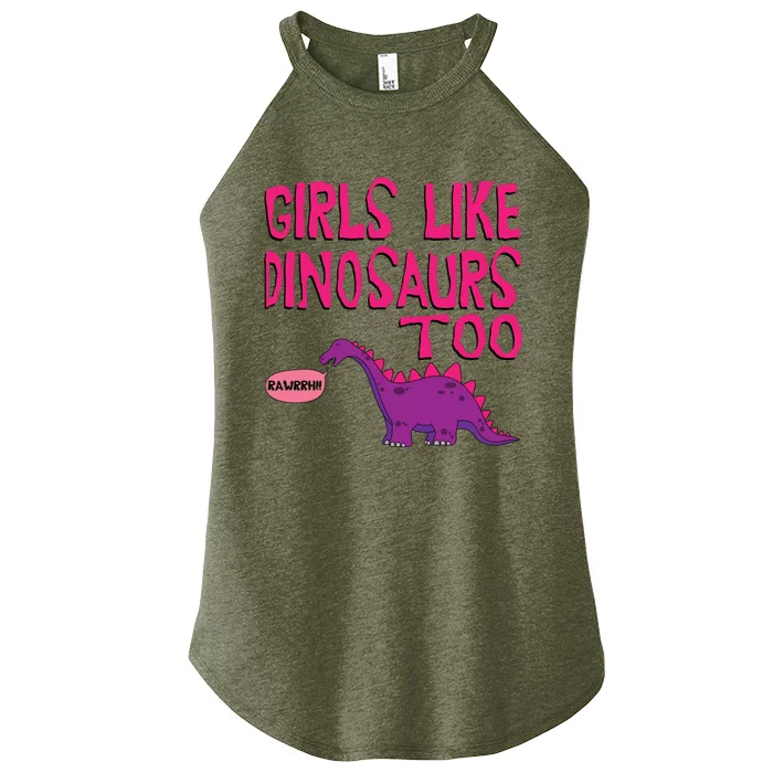 Like Dinosaurs Too Cute Women’s Perfect Tri Rocker Tank