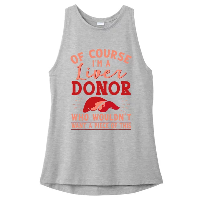 Liver Donor Transplant Survivor Recipient Recovery Ladies Tri-Blend Wicking Tank