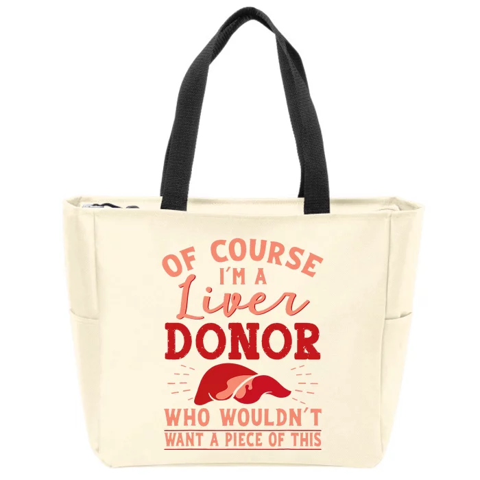 Liver Donor Transplant Survivor Recipient Recovery Zip Tote Bag