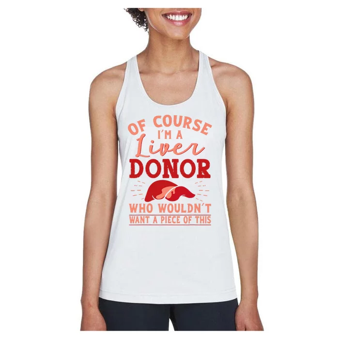 Liver Donor Transplant Survivor Recipient Recovery Women's Racerback Tank