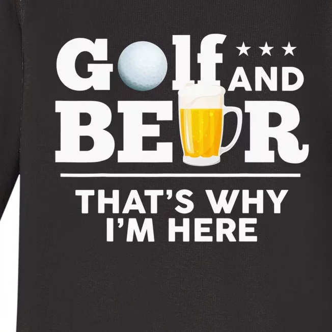 Let's Drive The Golf Cart Golf And Beer Drinking Sport Baby Long Sleeve Bodysuit