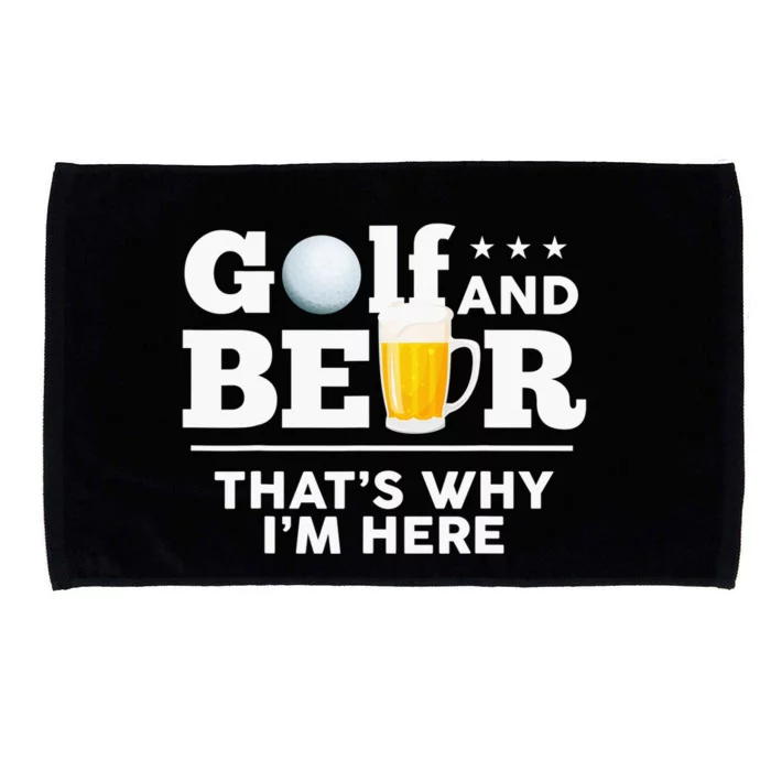 Let's Drive The Golf Cart Golf And Beer Drinking Sport Microfiber Hand Towel