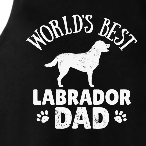 Labrador Dad Tee Dog Walking Outfit Ladies Tri-Blend Wicking Tank