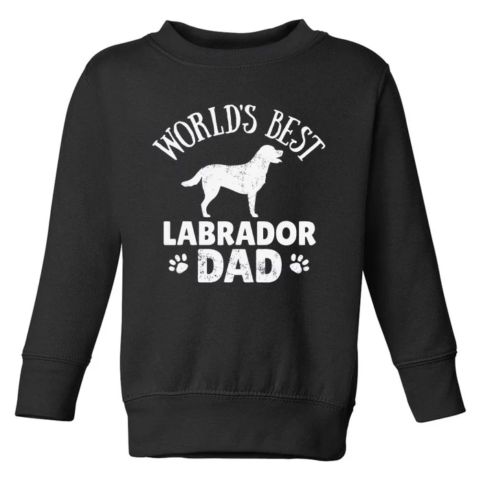 Labrador Dad Tee Dog Walking Outfit Toddler Sweatshirt