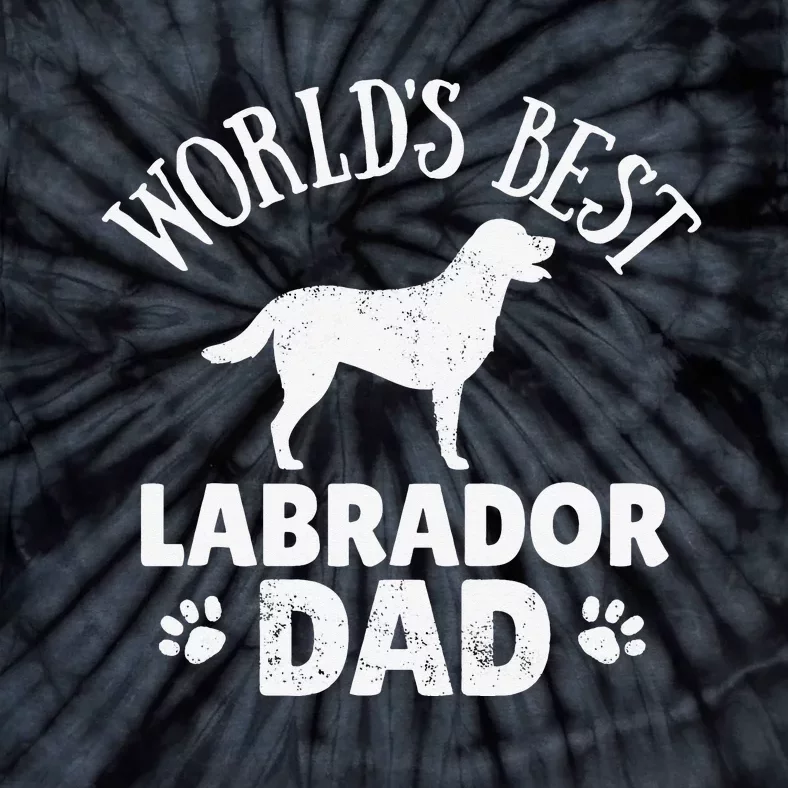 Labrador Dad Tee Dog Walking Outfit Tie-Dye T-Shirt