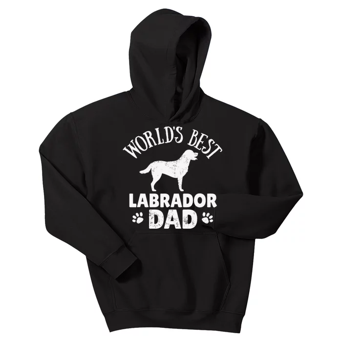 Labrador Dad Tee Dog Walking Outfit Kids Hoodie