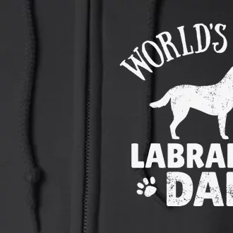 Labrador Dad Tee Dog Walking Outfit Full Zip Hoodie