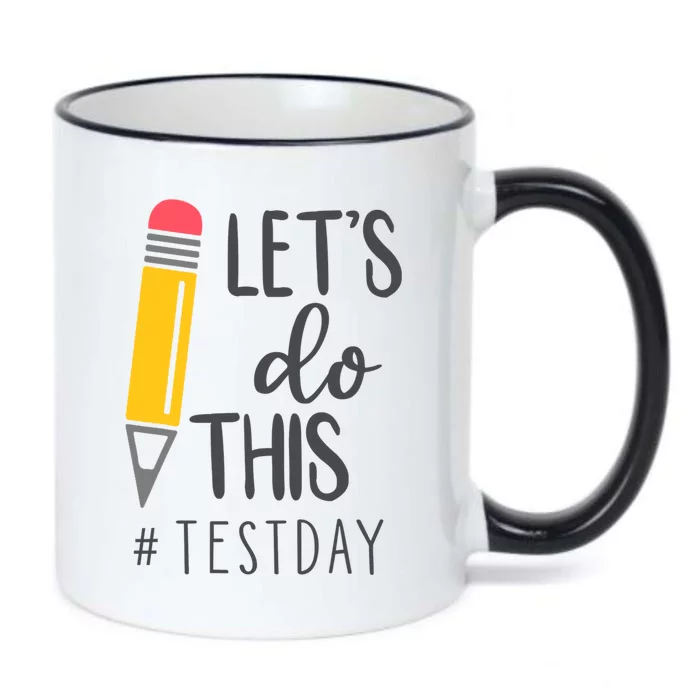 Let's Do This Test Day Pencil Black Color Changing Mug