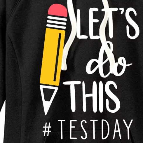 Let's Do This Test Day Pencil Women's Fleece Hoodie