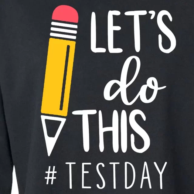 Let's Do This Test Day Pencil Cropped Pullover Crew