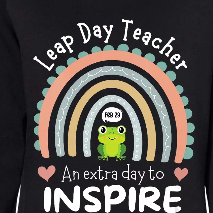 Leap Day Teacher Teaching Feb February 29th Educator Womens California Wash Sweatshirt