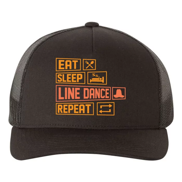 Line Dancing T Yupoong Adult 5-Panel Trucker Hat