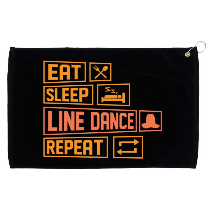 Line Dancing T Grommeted Golf Towel