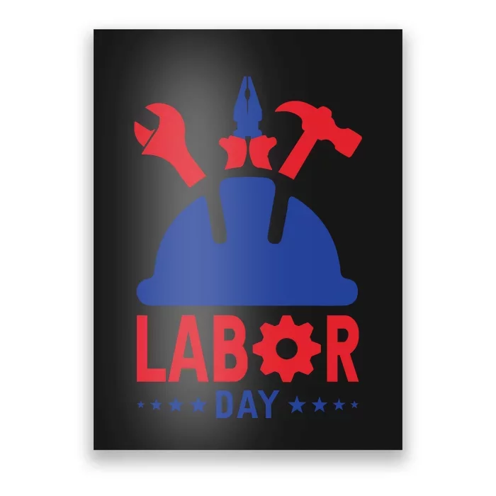 Labor Day Usa Worker Celebration Graphic Poster