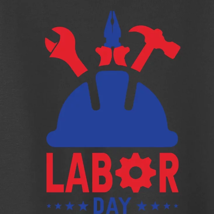 Labor Day Usa Worker Celebration Graphic Toddler T-Shirt