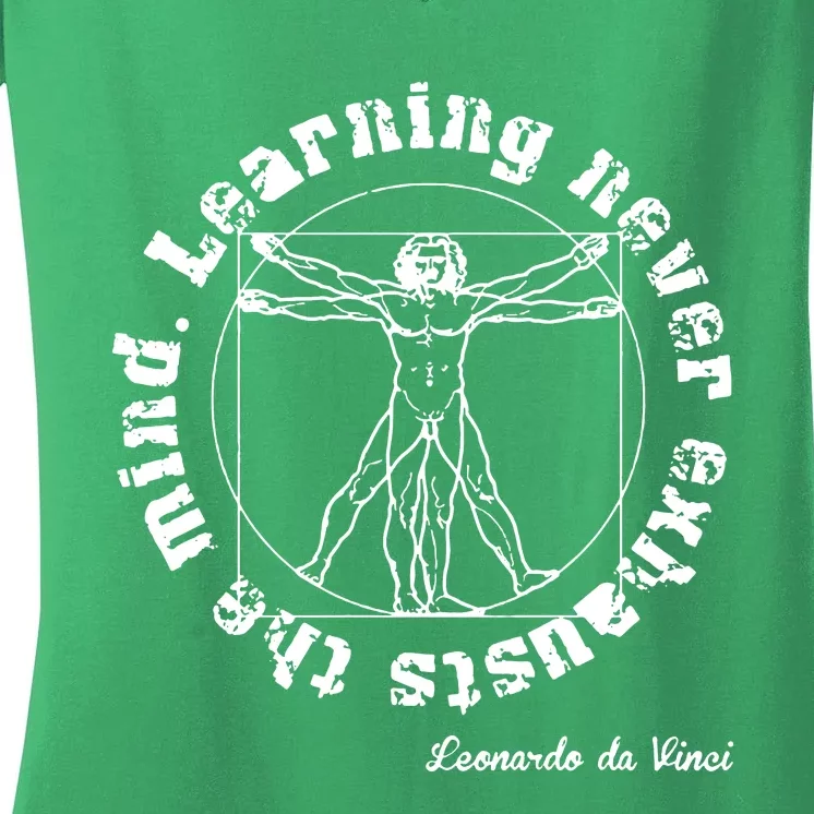 Leonardo Da Vinci Women's V-Neck T-Shirt