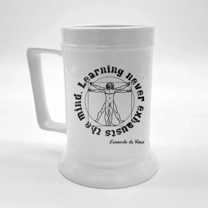 Leonardo Da Vinci Front & Back Beer Stein