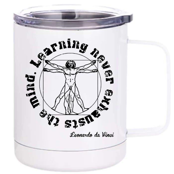 Leonardo Da Vinci Front & Back 12oz Stainless Steel Tumbler Cup