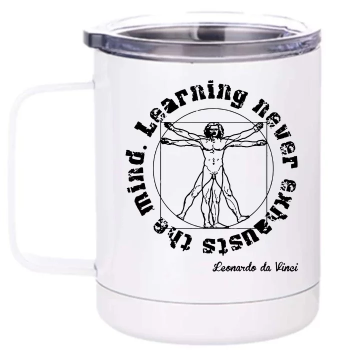 Leonardo Da Vinci Front & Back 12oz Stainless Steel Tumbler Cup