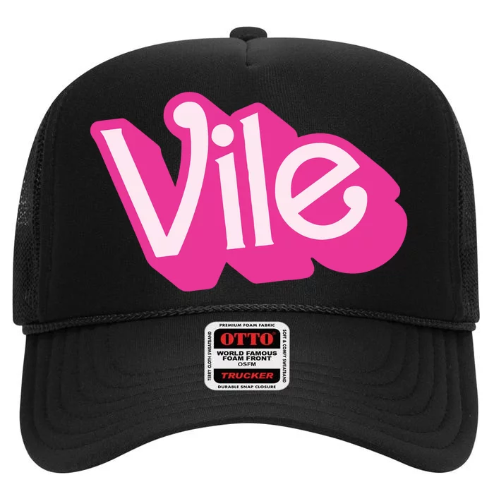 Louise Distras Vile High Crown Mesh Trucker Hat