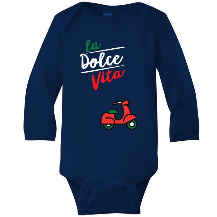 La Dolce Vita Italy Gift Baby Long Sleeve Bodysuit