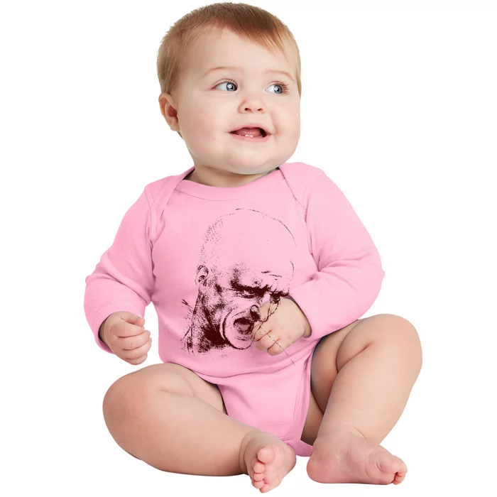 Leonardo Da Vinci Shouting Soldier Baby Long Sleeve Bodysuit