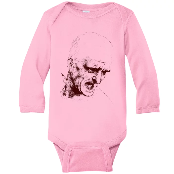 Leonardo Da Vinci Shouting Soldier Baby Long Sleeve Bodysuit