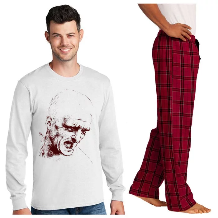 Leonardo Da Vinci Shouting Soldier Long Sleeve Pajama Set