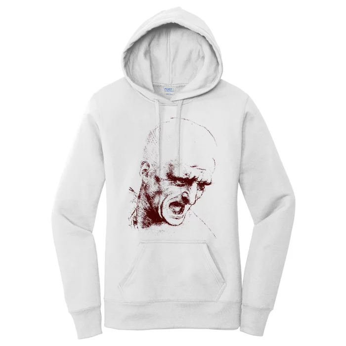 Leonardo Da Vinci Shouting Soldier Women's Pullover Hoodie