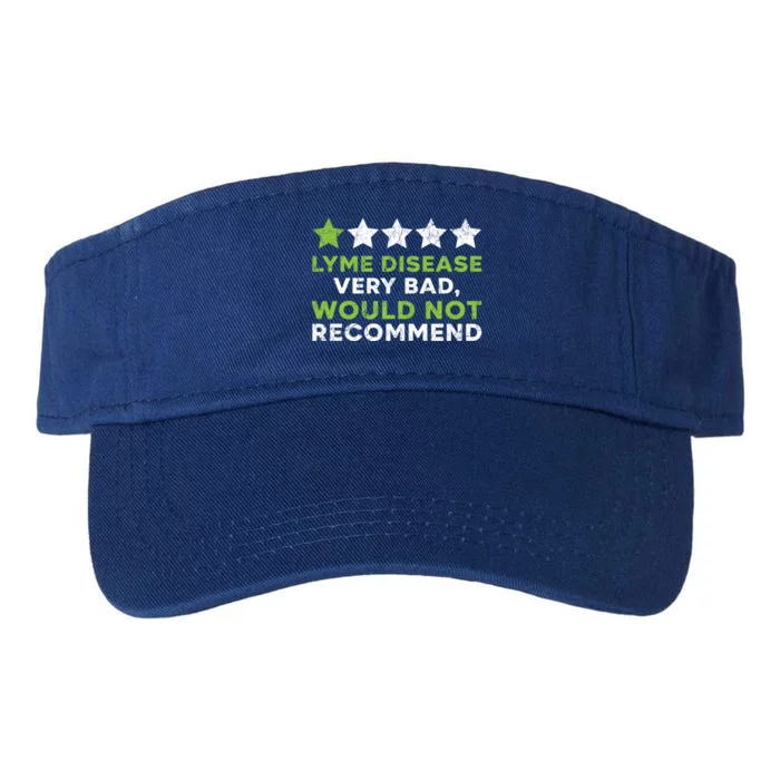 Lyme Disease Warrior Lyme Disease Awareness Month Cute Gift Valucap Bio-Washed Visor