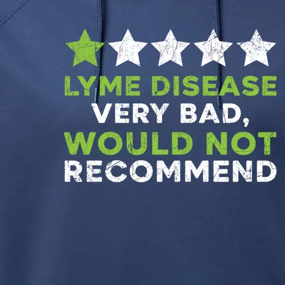 Lyme Disease Warrior Lyme Disease Awareness Month Cute Gift Performance Fleece Hoodie