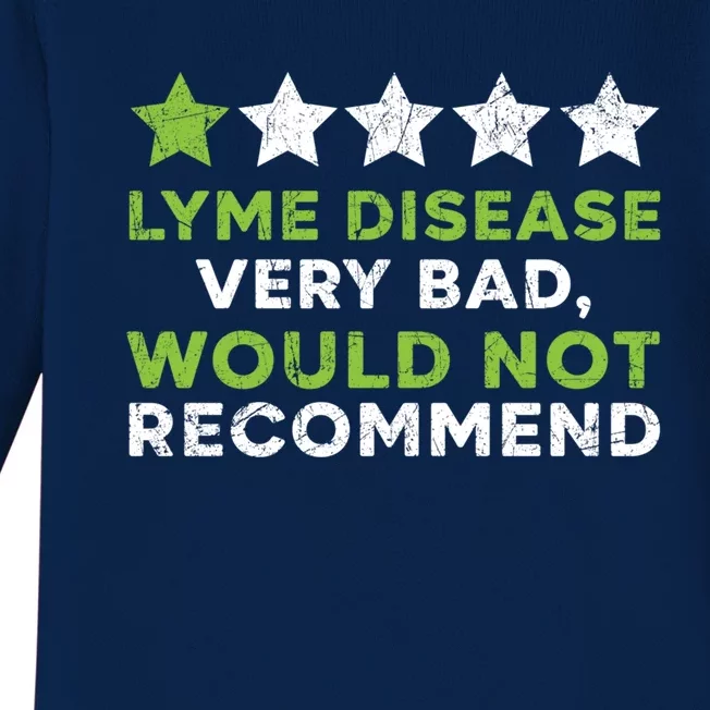 Lyme Disease Warrior Lyme Disease Awareness Month Cute Gift Baby Long Sleeve Bodysuit