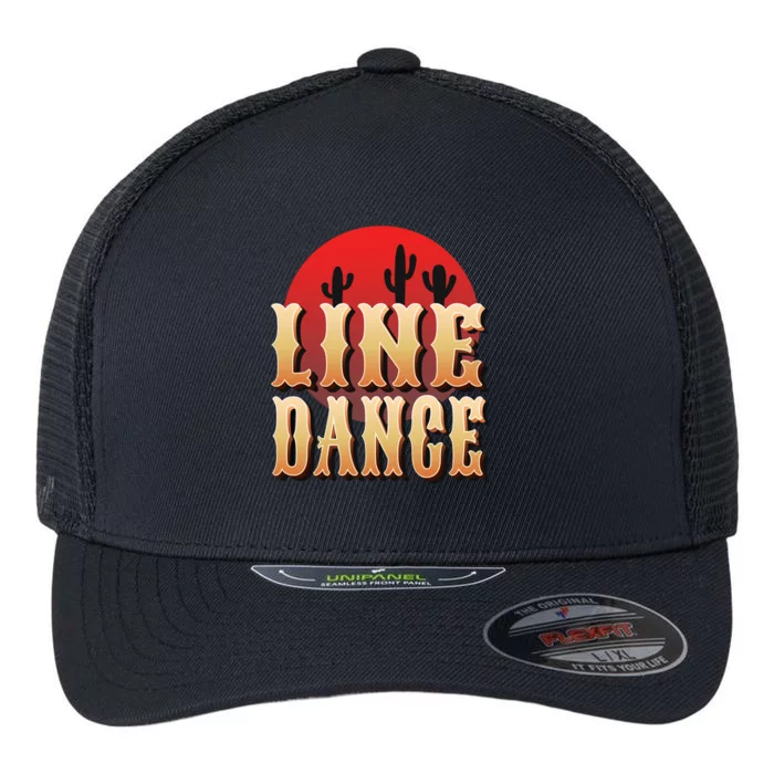 Line Dance Western Country Flexfit Unipanel Trucker Cap