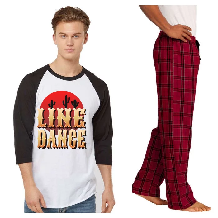 Line Dance Western Country Raglan Sleeve Pajama Set