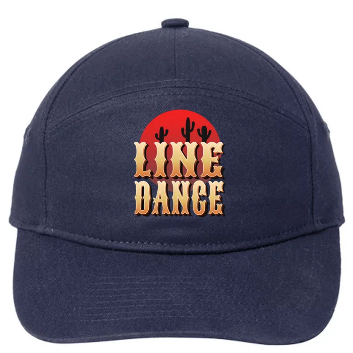 Line Dance Western Country 7-Panel Snapback Hat