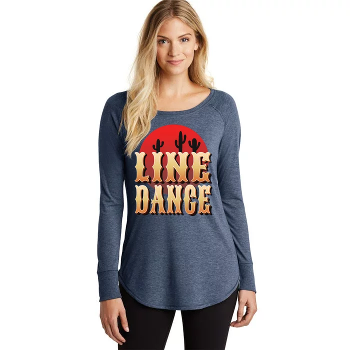 Line Dance Western Country Women's Perfect Tri Tunic Long Sleeve Shirt