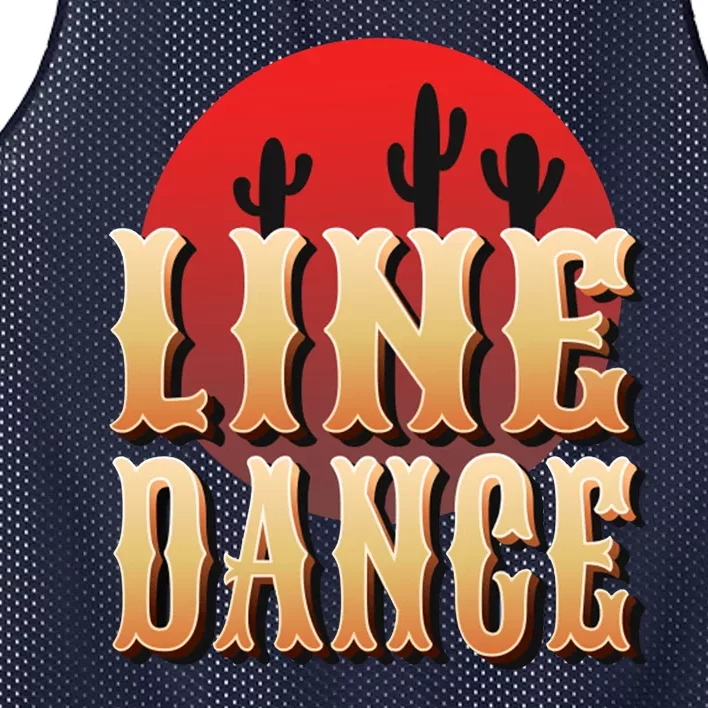 Line Dance Western Country Mesh Reversible Basketball Jersey Tank